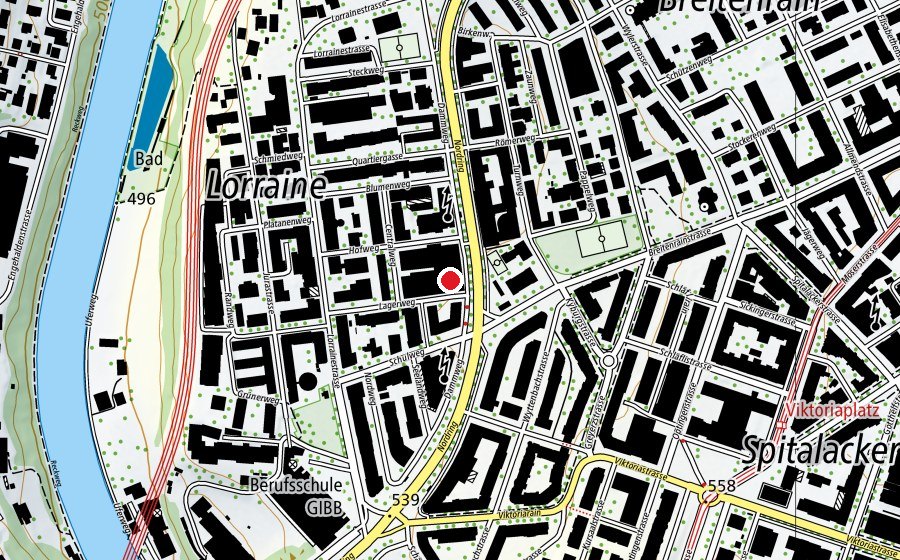 Map showing the location of PureGym (Fitness centre)