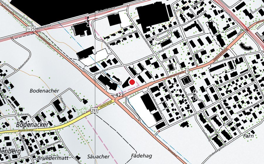 Map showing the location of PureGym (Fitness centre)