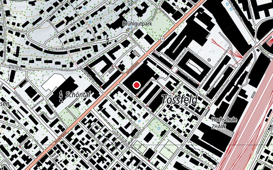 Carte indiquant l’emplacement de PureGym (Salle de fitness)
