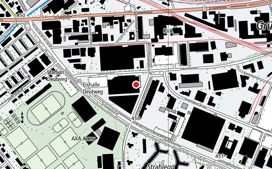 Carte indiquant l’emplacement de PureGym (Salle de fitness)