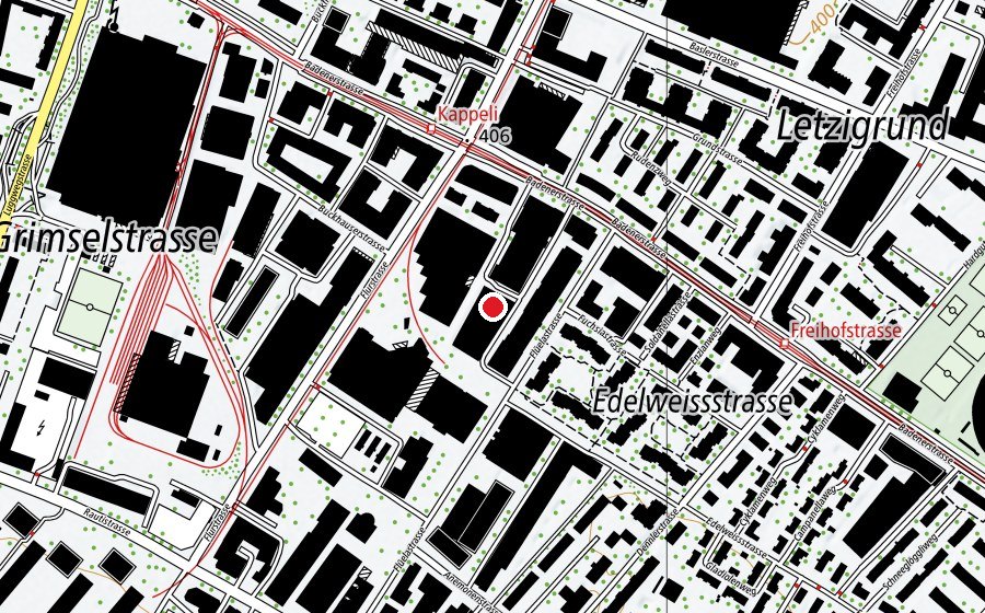 Map showing the location of Puregym (Fitness centre)