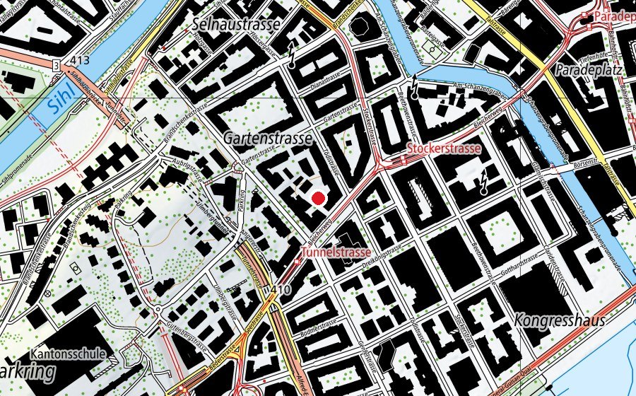 Mappa con la posizione di Relysian (Centro fitness)