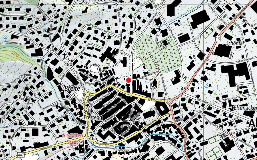 Mappa con la posizione di Revolution Fight Club (Centro fitness)