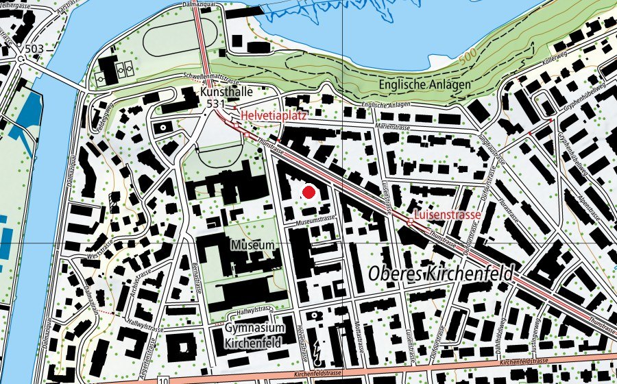 Mappa con la posizione di Rope Fitness (Centro fitness)