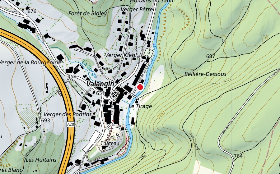Carte indiquant l’emplacement de Salle de gym (Salle de fitness)