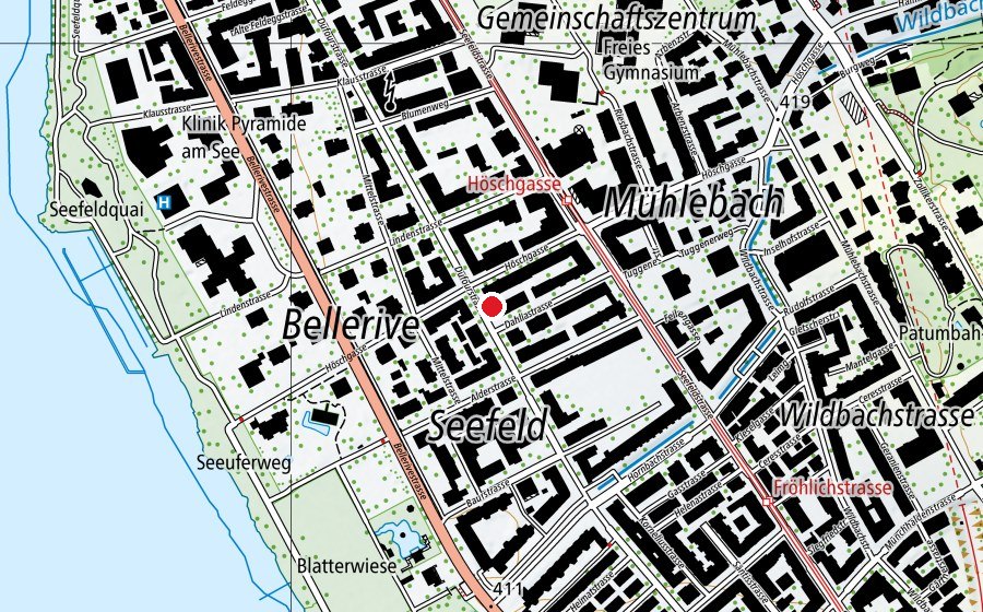 Map showing the location of Sava Health & training (Fitness centre)
