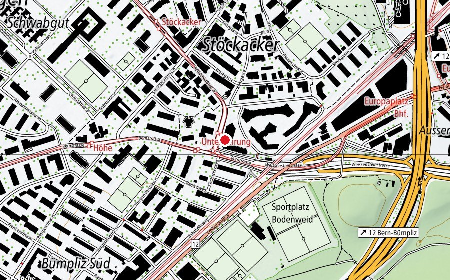Carte indiquant l’emplacement de SH fitness (Salle de fitness)
