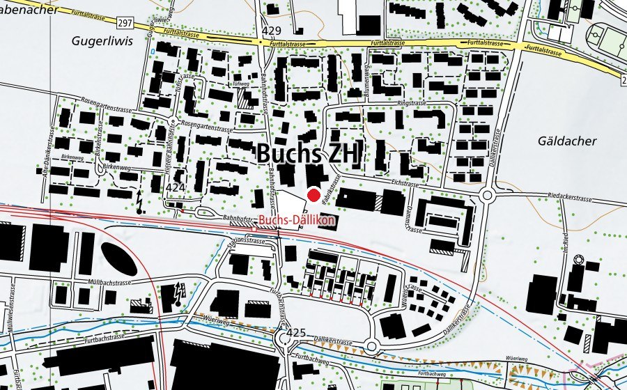 Mappa con la posizione di Shanti Yogastudio (Centro fitness)