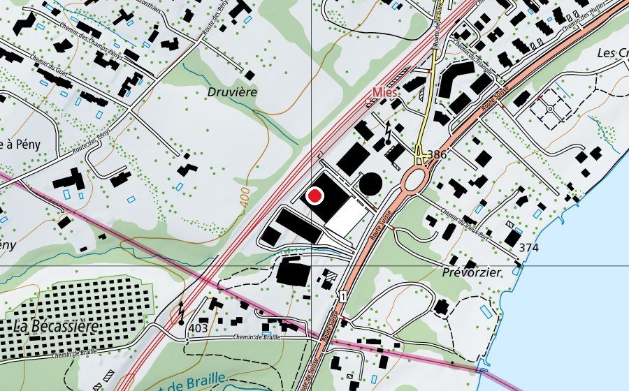 Carte indiquant l’emplacement de Silhouette (Salle de fitness)