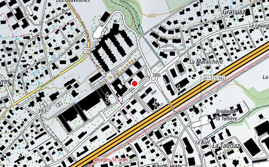 Carte indiquant l’emplacement de Society Sport (Salle de fitness)