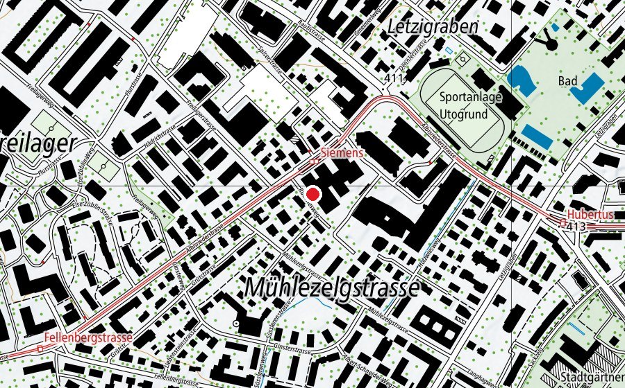 Mappa con la posizione di Som (Centro fitness)