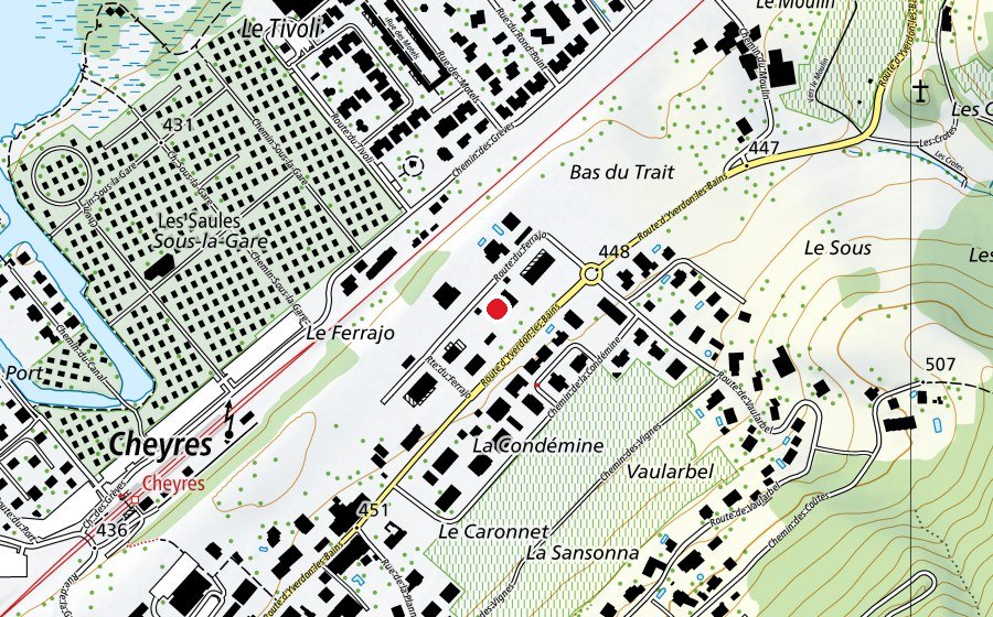 Mappa con la posizione di SportFit Cheyrois (Centro fitness)