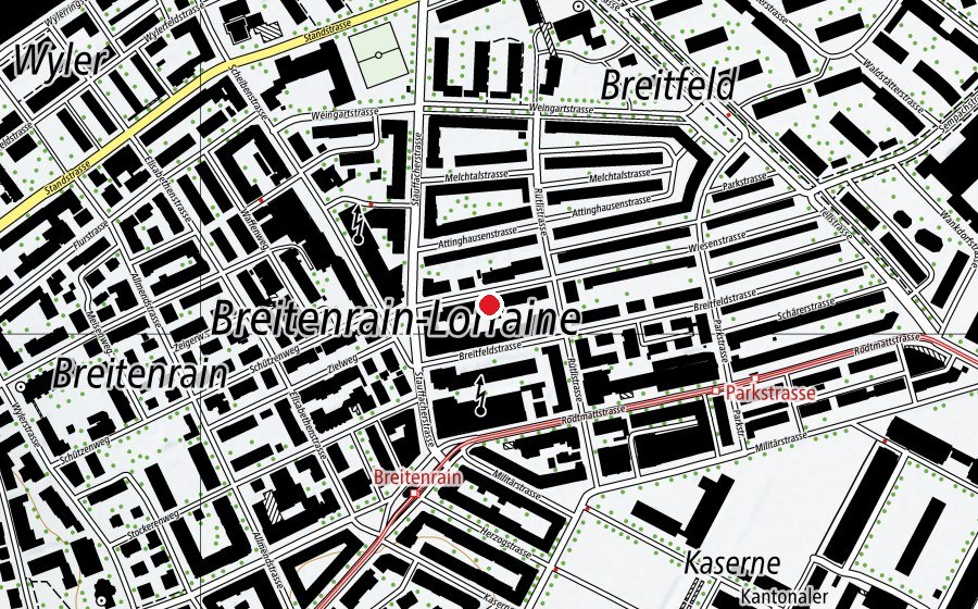 Carte indiquant l’emplacement de Studio ve'motion (Salle de fitness)