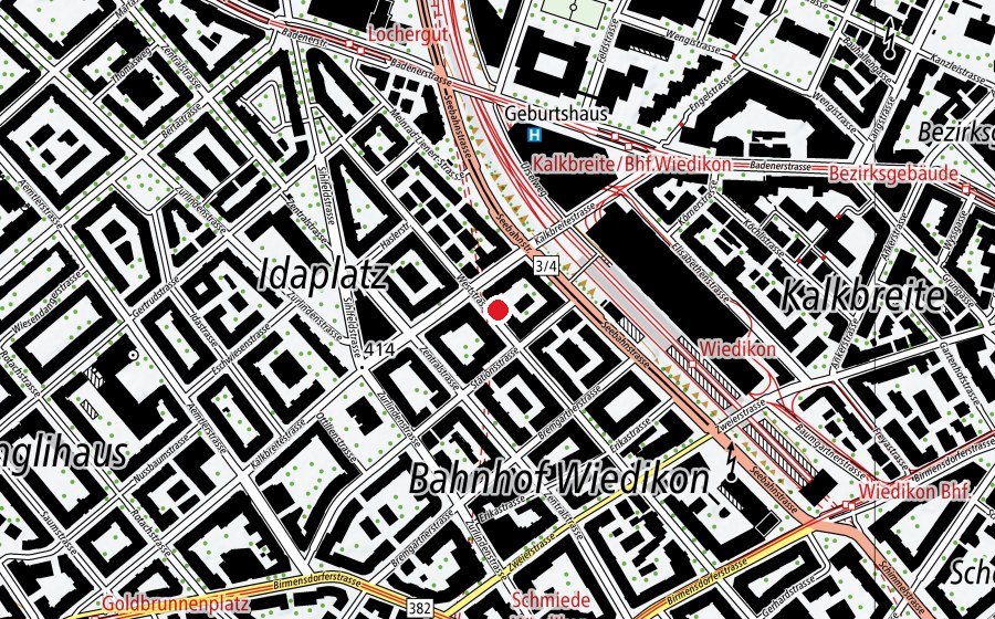 Mappa con la posizione di Studio Y3 (Centro fitness)