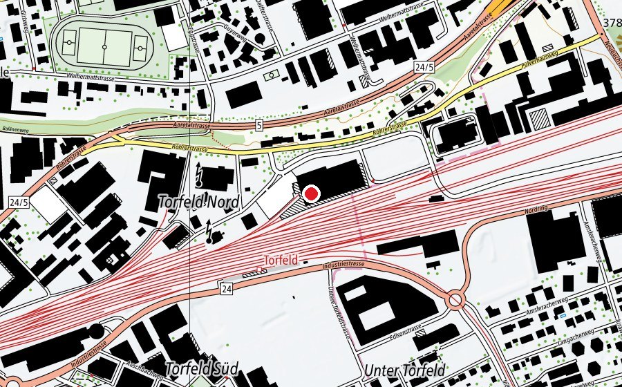 Carte indiquant l’emplacement de Swiss Training (Salle de fitness)