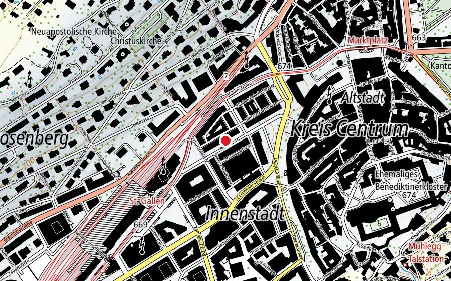 Map showing the location of Symbiont (Fitness centre)