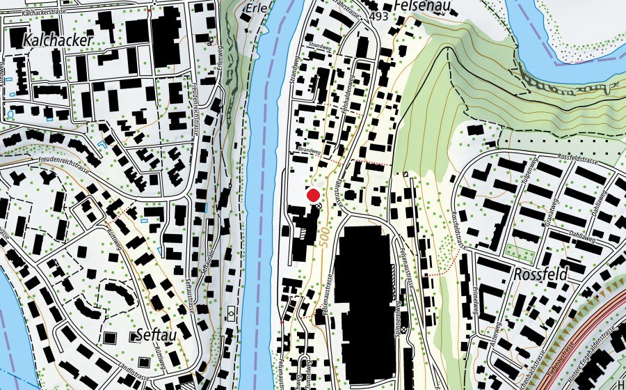 Mappa con la posizione di Tatkraft (Centro fitness)