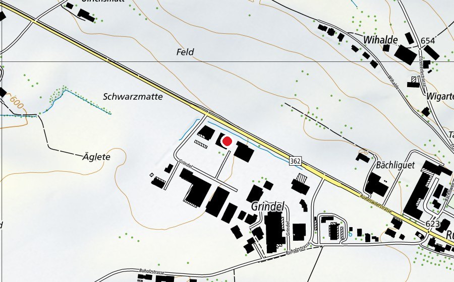 Mappa con la posizione di TCI Gesundheitszentrum (Centro fitness)
