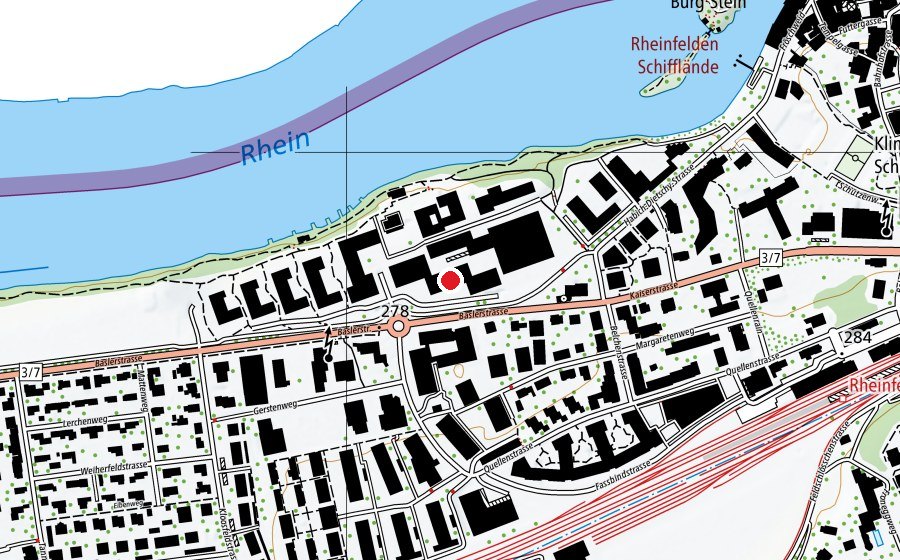 Mappa con la posizione di Training Center (Centro fitness)