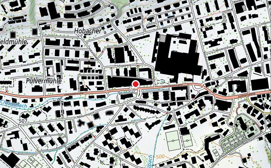 Mappa con la posizione di Unique (Centro fitness)