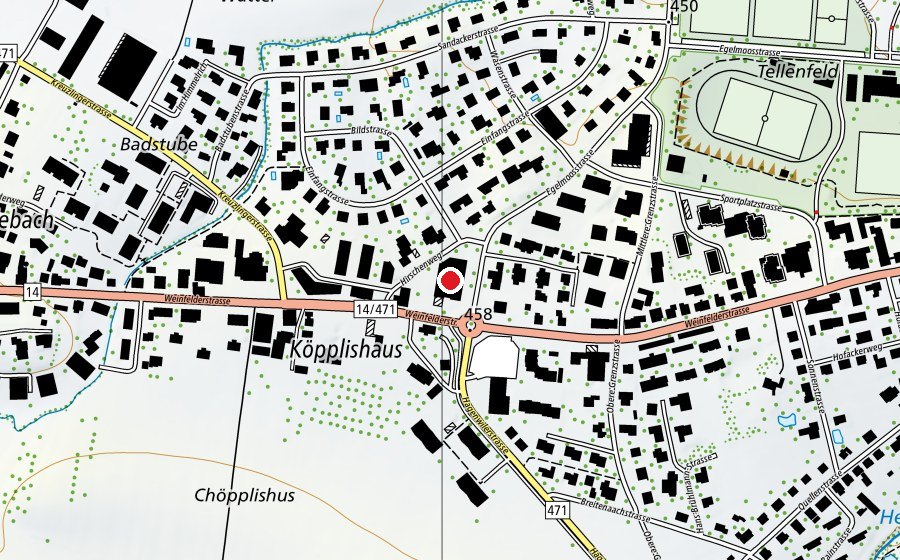 Map showing the location of Update Fitness (Fitness centre)