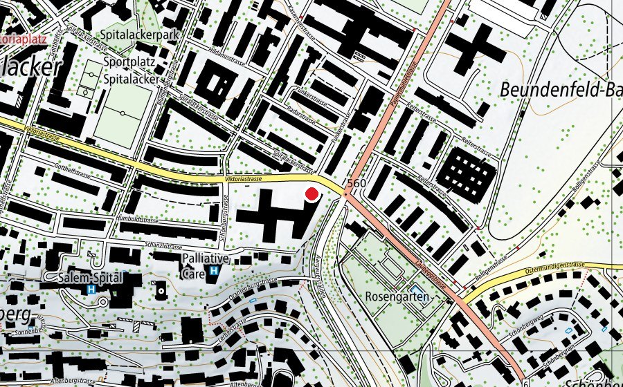 Map showing the location of update Fitness (Fitness centre)