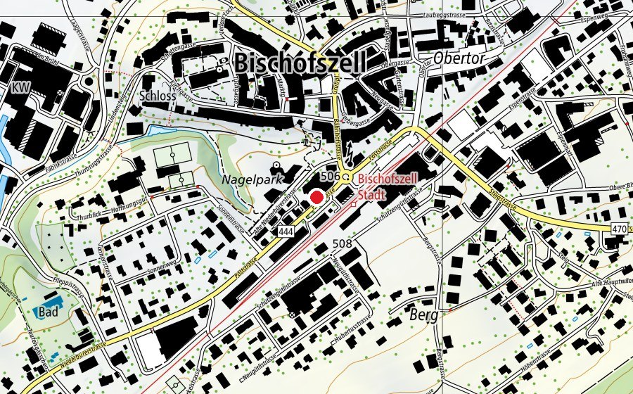 Map showing the location of update Fitness (Fitness centre)