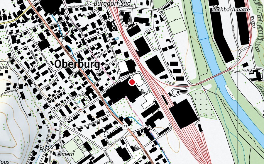 Carte indiquant l’emplacement de update Fitness (Salle de fitness)