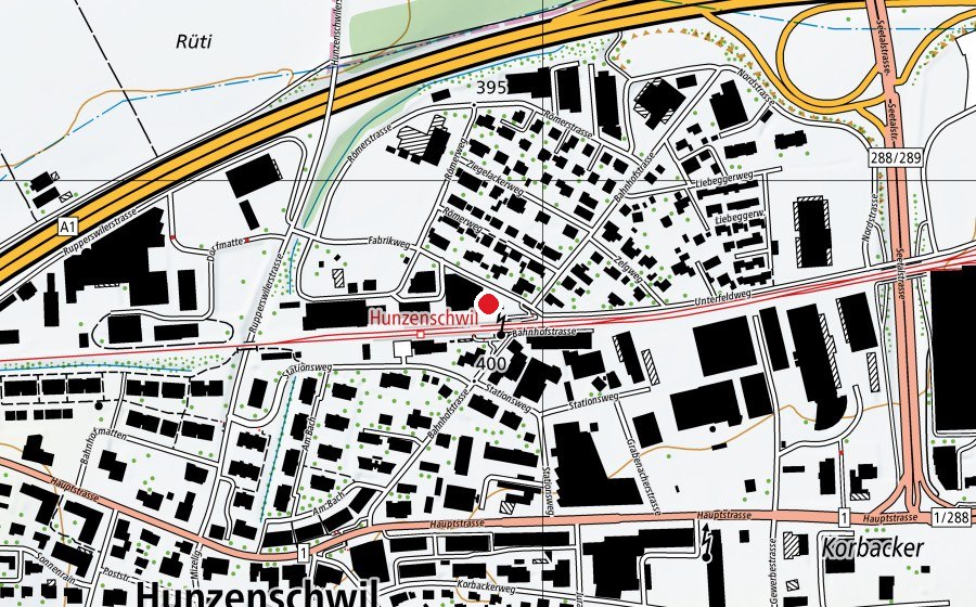 Map showing the location of update Fitness (Fitness centre)
