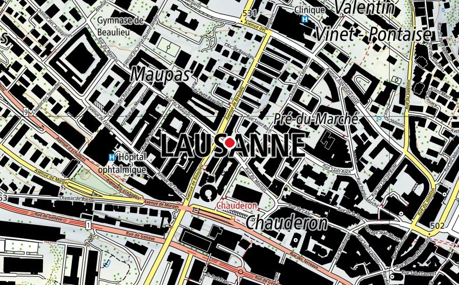 Carte indiquant l’emplacement de update Fitness (Salle de fitness)