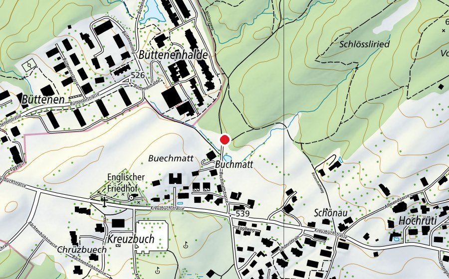 Carte indiquant l’emplacement de Vitaparcours Meggerwald (Salle de fitness)