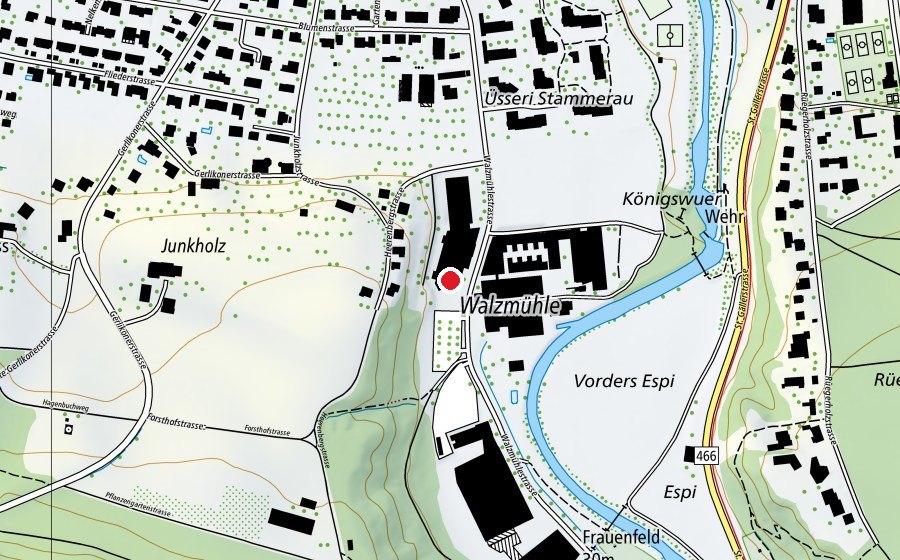 Mappa con la posizione di well come FIT (Centro fitness)