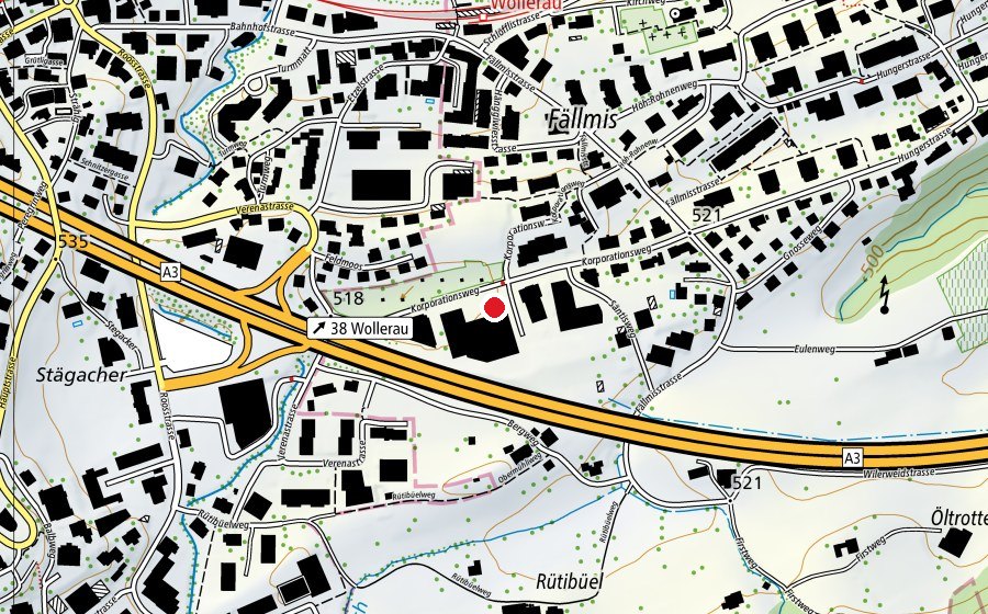 Map showing the location of Wellbox (Fitness centre)