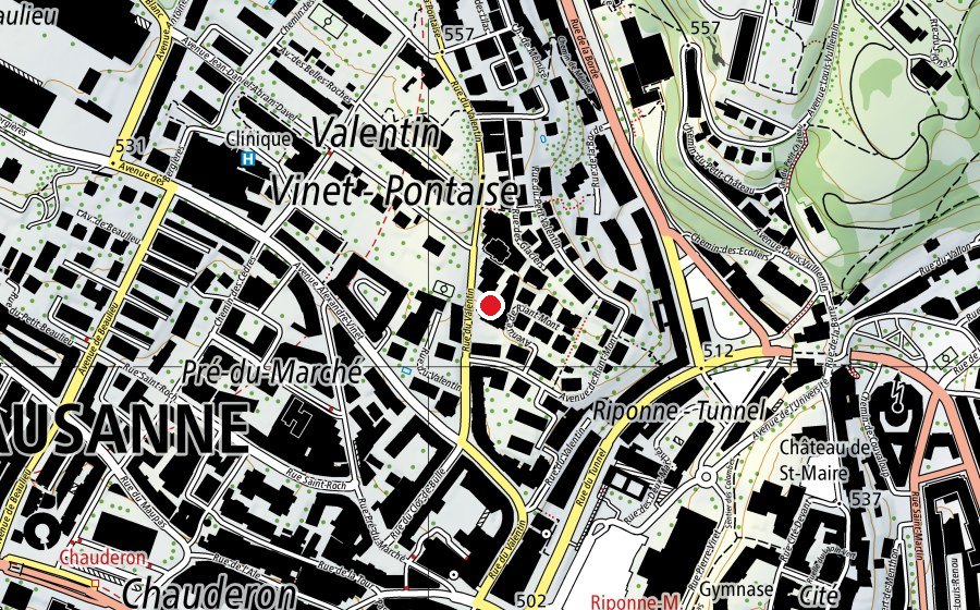 Mappa con la posizione di Wellness Sport Club (Centro fitness)