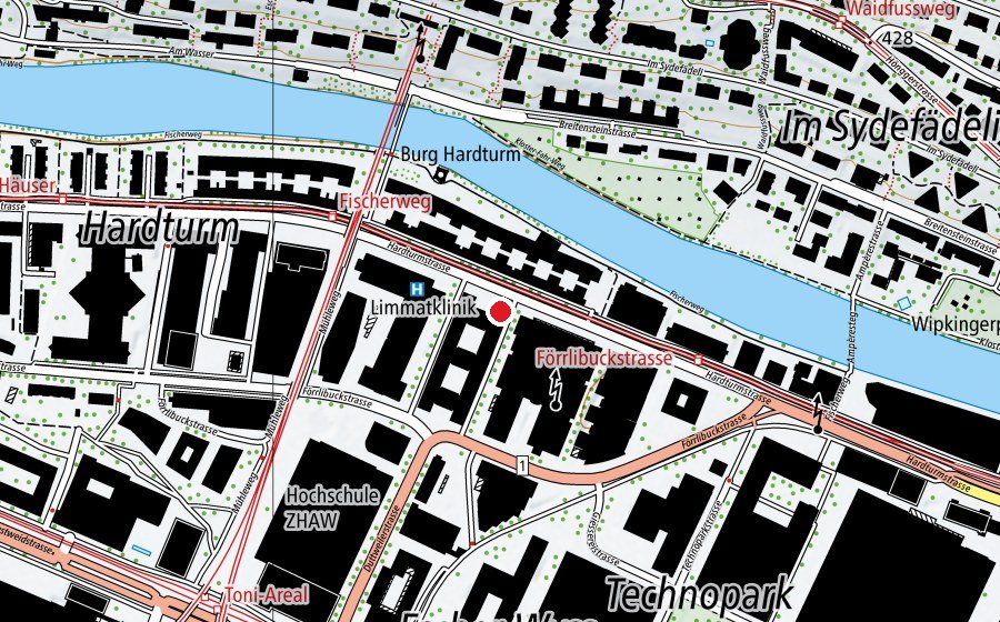 Map showing the location of wetone (Fitness centre)