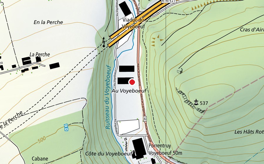 Carte indiquant l’emplacement de XIII FIT (Salle de fitness)