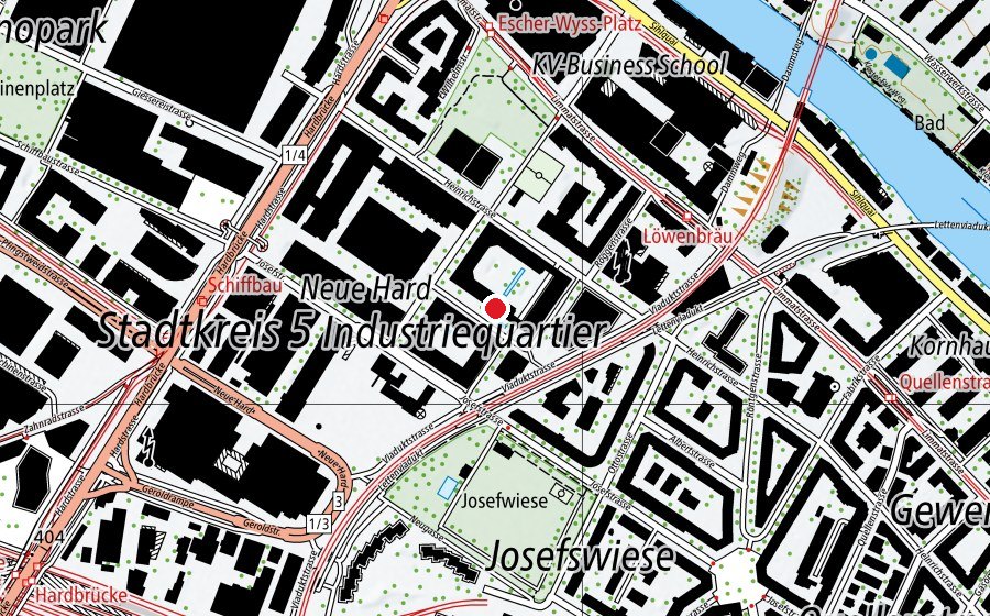 Mappa con la posizione di yoga anker west (Centro fitness)