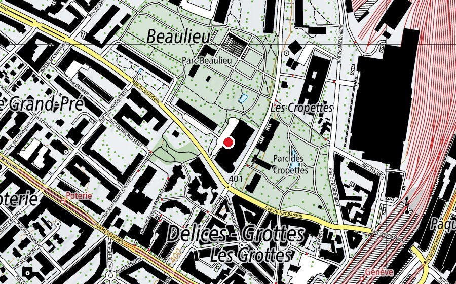 Carte indiquant l’emplacement de Yoga Feldenkrais (Salle de fitness)