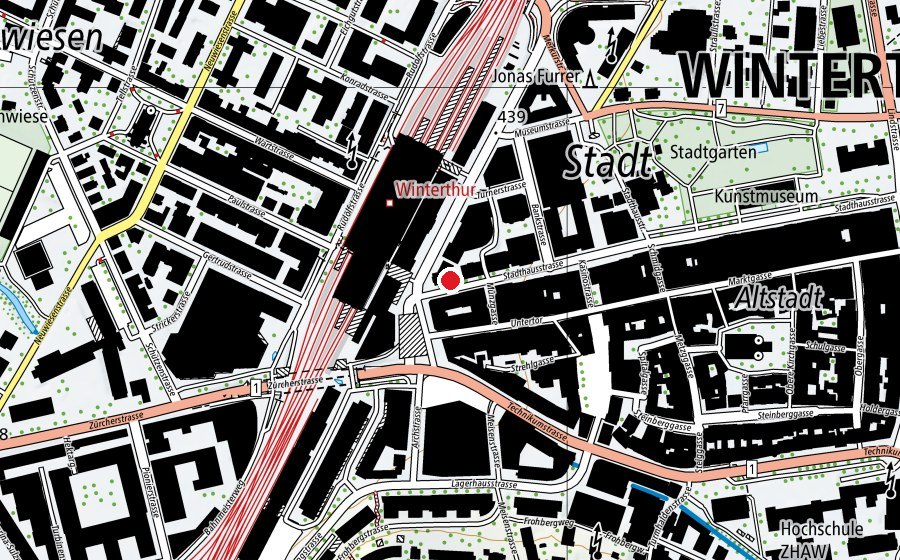 Mappa con la posizione di Yoga in a bag (Centro fitness)