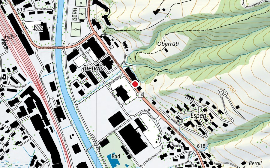Carte indiquant l’emplacement de Yoga Studio (Salle de fitness)