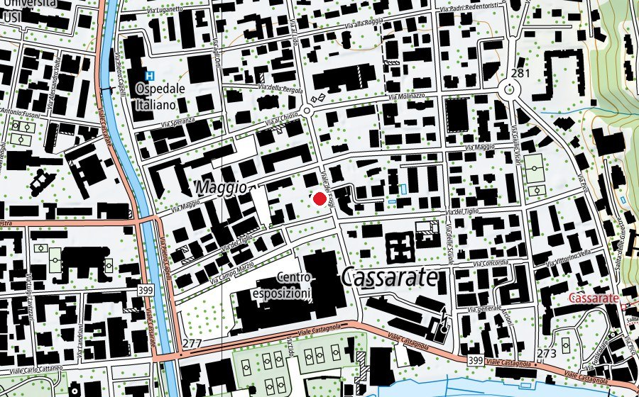 Carte indiquant l’emplacement de YogandMore (Salle de fitness)