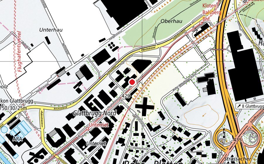 Carte indiquant l’emplacement de Zurich Nord CrossFit (Salle de fitness)