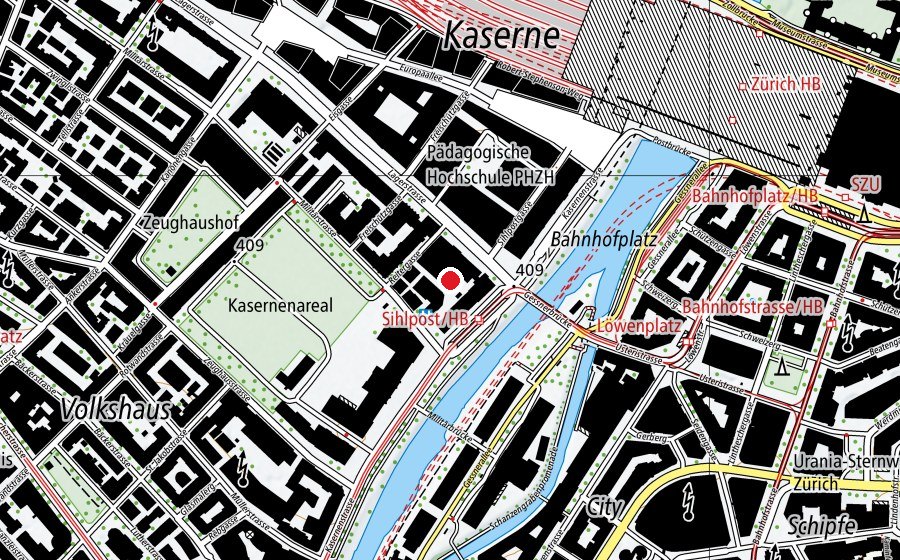 Mappa con la posizione di Academy for Marketing and Communication (Scuola universitaria)