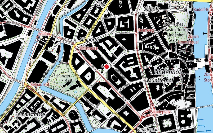Map showing the location of Agogis höhere Berufsbildung (University)