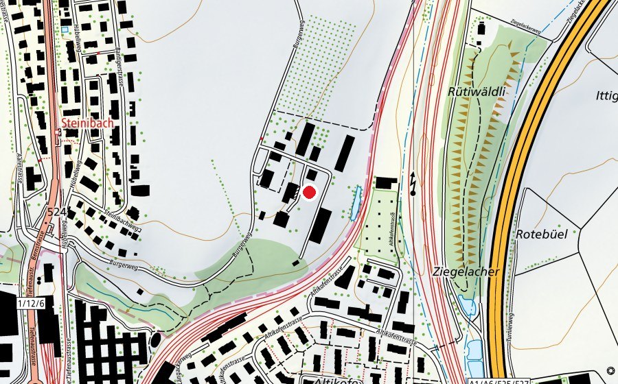 Mappa con la posizione di Aviforum (Scuola universitaria)