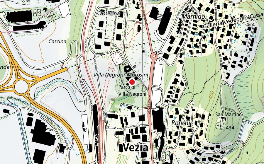 Carte indiquant l’emplacement de Centro di Studi Bancari di Villa Negroni (Haute école)