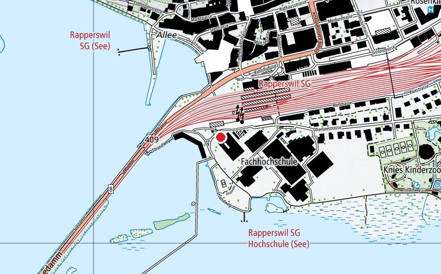 Mappa con la posizione di Container 2 (Scuola universitaria)