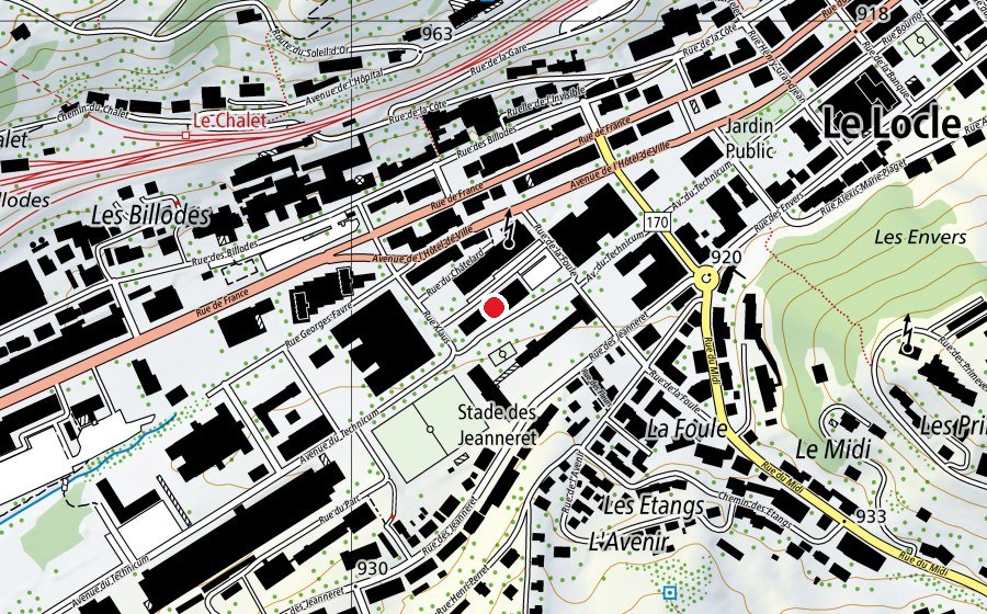 Map showing the location of CPNE-TI Secteur automobile (University)