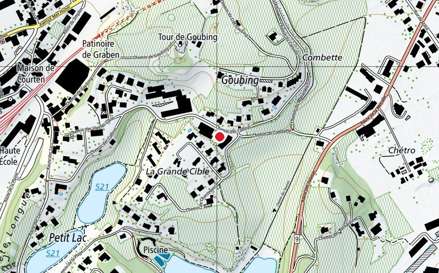 Carte indiquant l’emplacement de Cylcle d'Orientation de Goubing (Haute école)