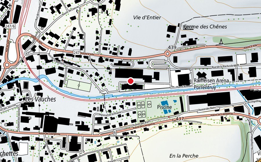 Mappa con la posizione di Division Technique du CEJEF (Scuola universitaria)